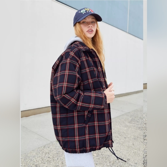 Tna, Oversized Coaches Jacket, Blue/Red/White, Size Small,‎ NWT - Picture 3 of 16